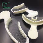 Bandeja dental blanca de la impresión, bandejas desdentadas disponibles de la impresión
