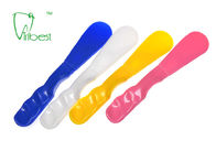 Limpieza fácil de la espátula dental plástica disponible colorida
