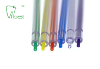 La jeringuilla de nylon del agua del aire del metal del PVC del grado médico inclina base colorida