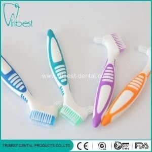 Cabeza oral del cepillo de dientes dos de la dentadura del cuidado de la cerda de nylon